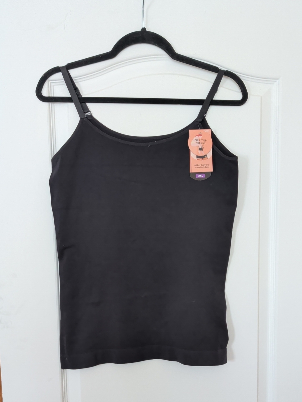Shapermint Black Adjustable-Strap Camisole 2xl Tote 1